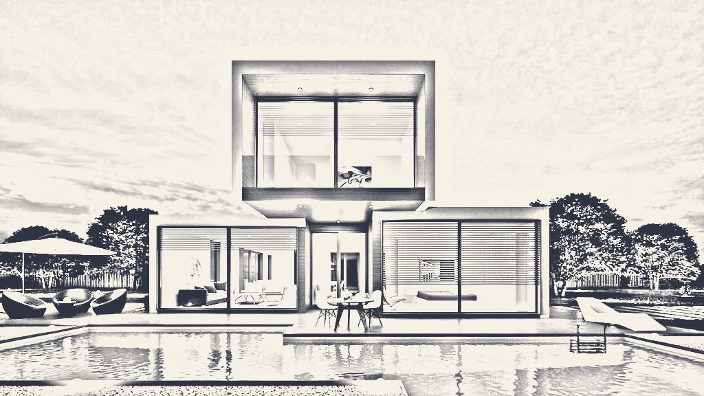 Concept sketch of the residence